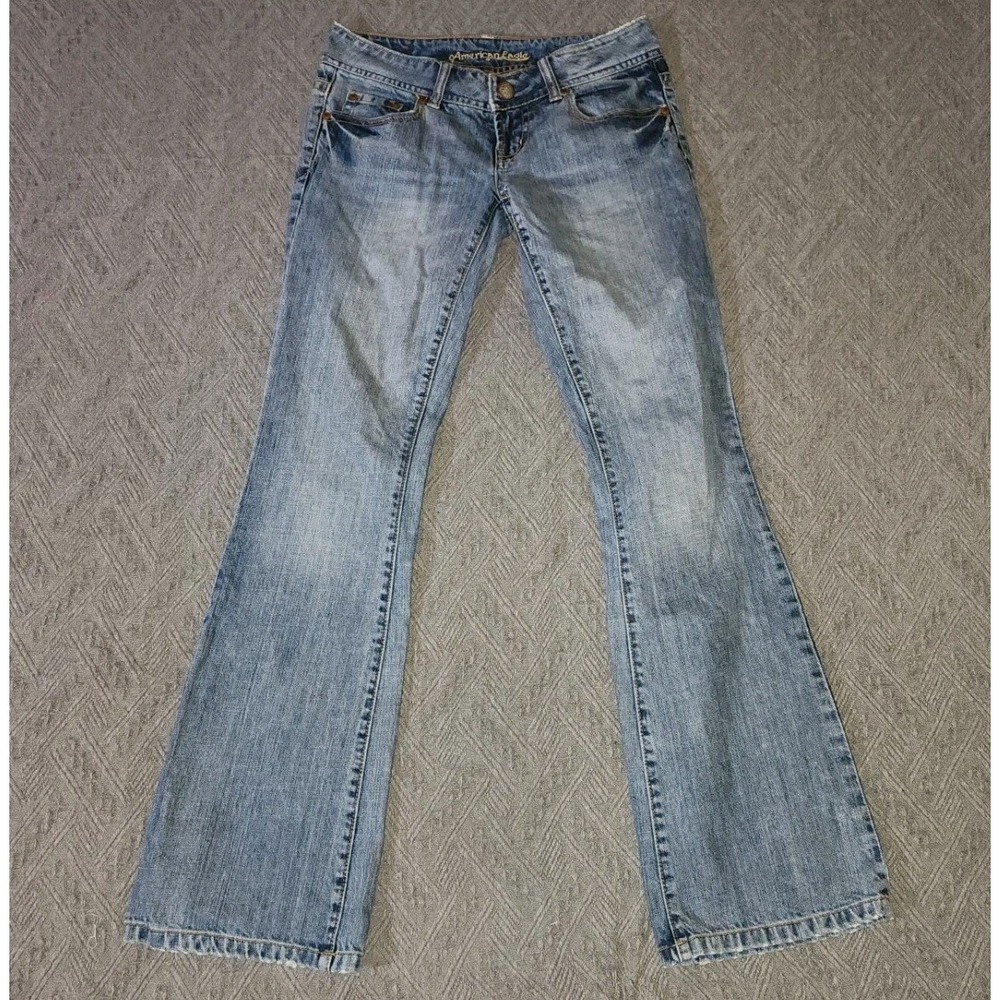 Vintage y2k American Eagle Jeans AE Artist Womens 2 Regular Low Rise Boot Cut